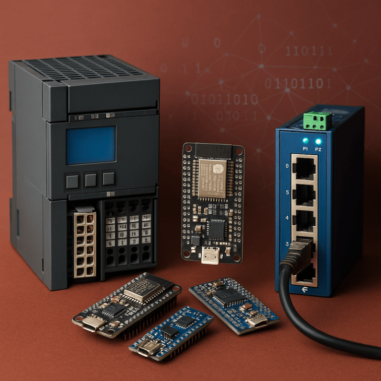 PLC, Microcontroladores ULP, Automatización, Protocolos industriales, Redes industriales, Industria 4.0, IIoT, Edge Computing, OPC UA, Time-Sensitive Networking