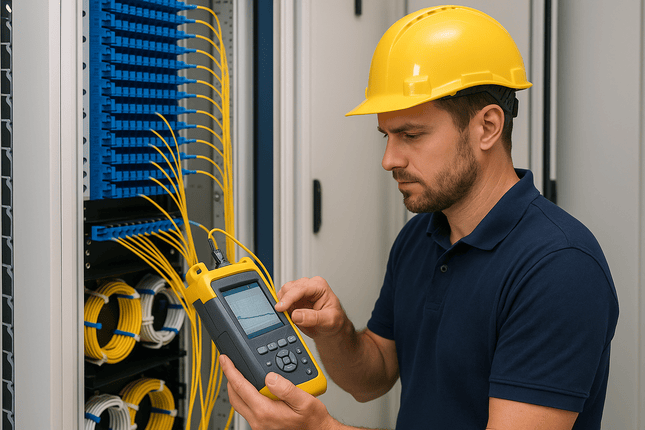 La importancia de construir correctamente las cabeceras y contar con un certificador en terreno en enlaces de fibra óptica de larga distancia